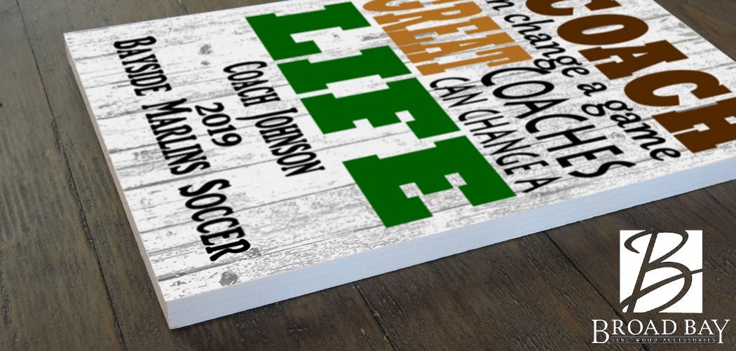 Personalized Coach Gift Plaque - FOR ANY SPORT