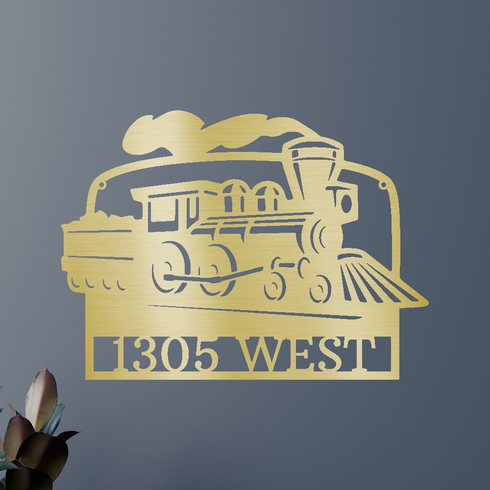 Coal Train Personalized Gifts - Custom Metal Sign