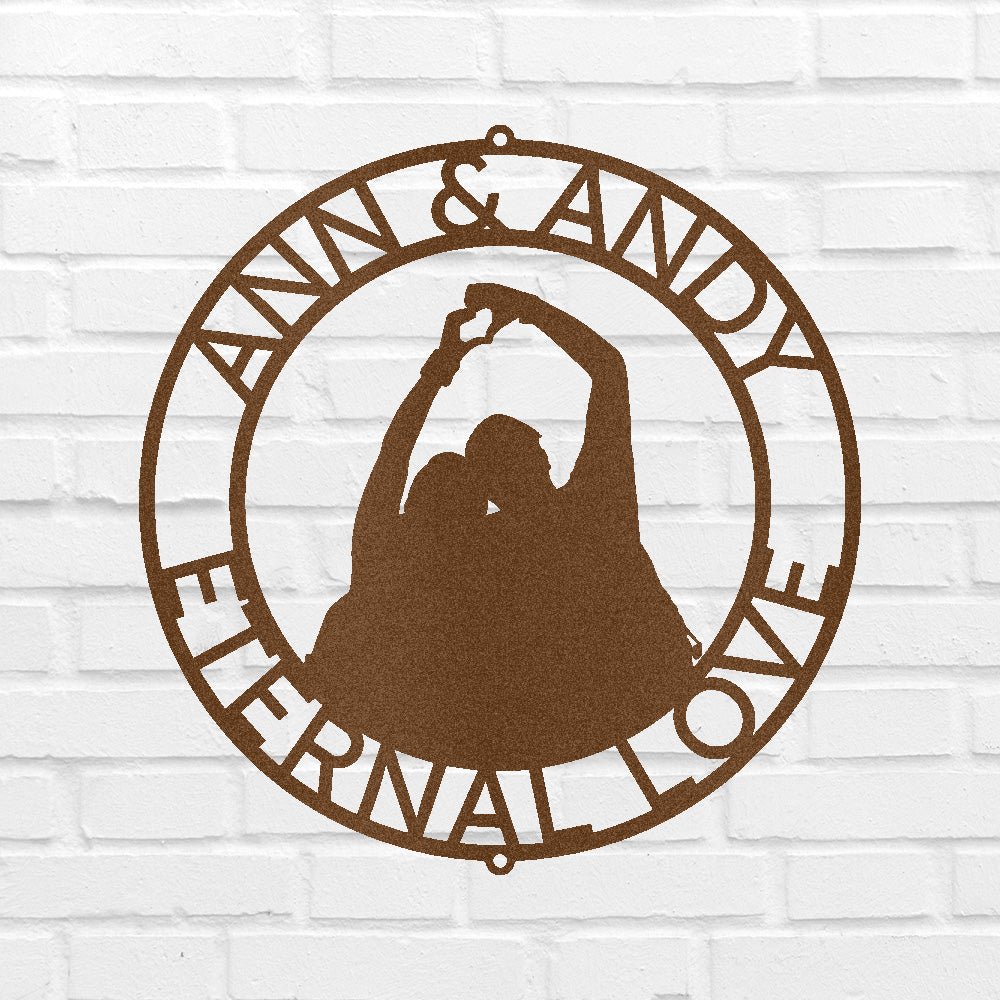 Couple Name Personalized Gifts - Custom Metal Sign, Anniversary/Wedding Gift