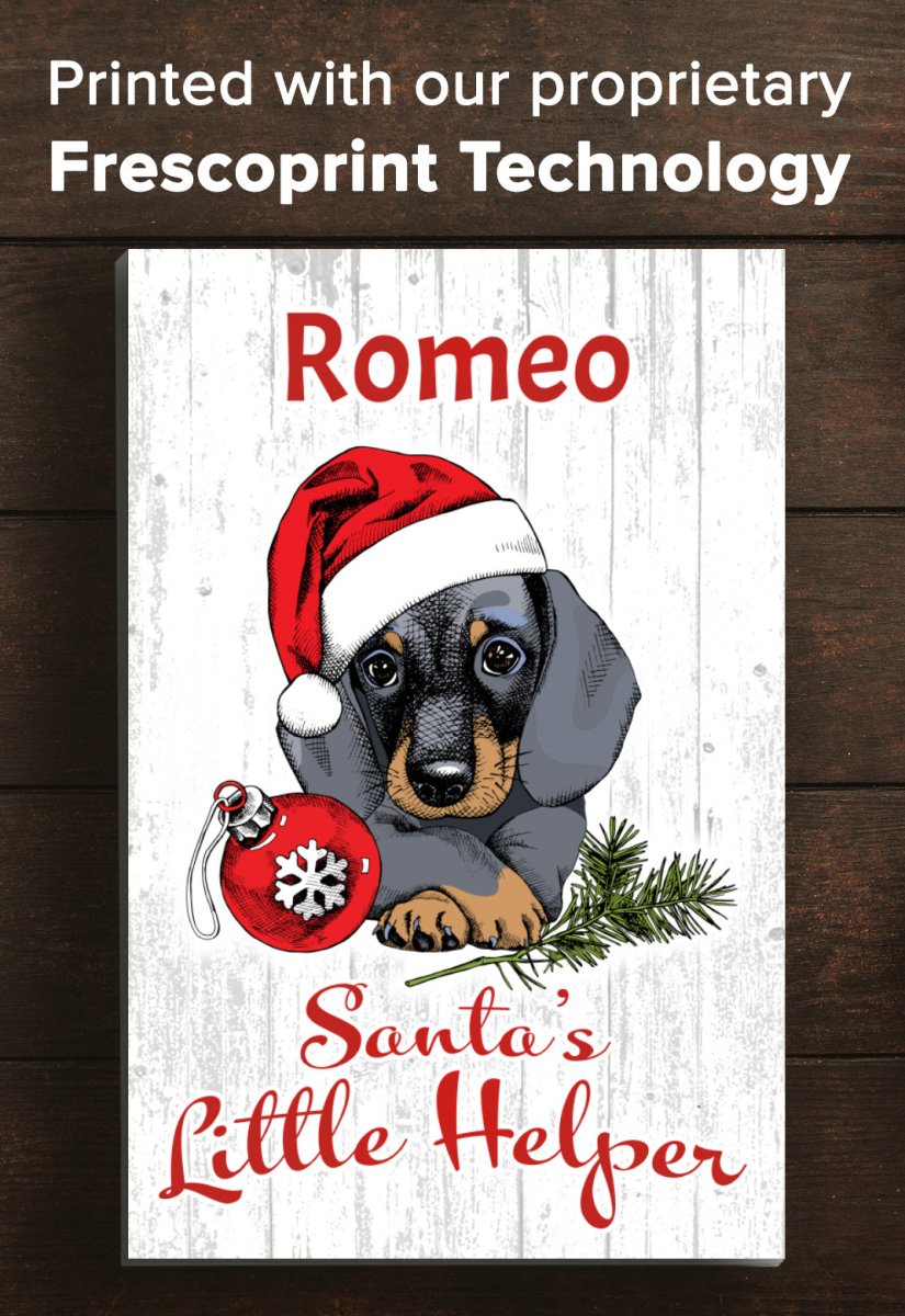 Personalized Dachshund Christmas Decoration - 16.5" x 10.5"