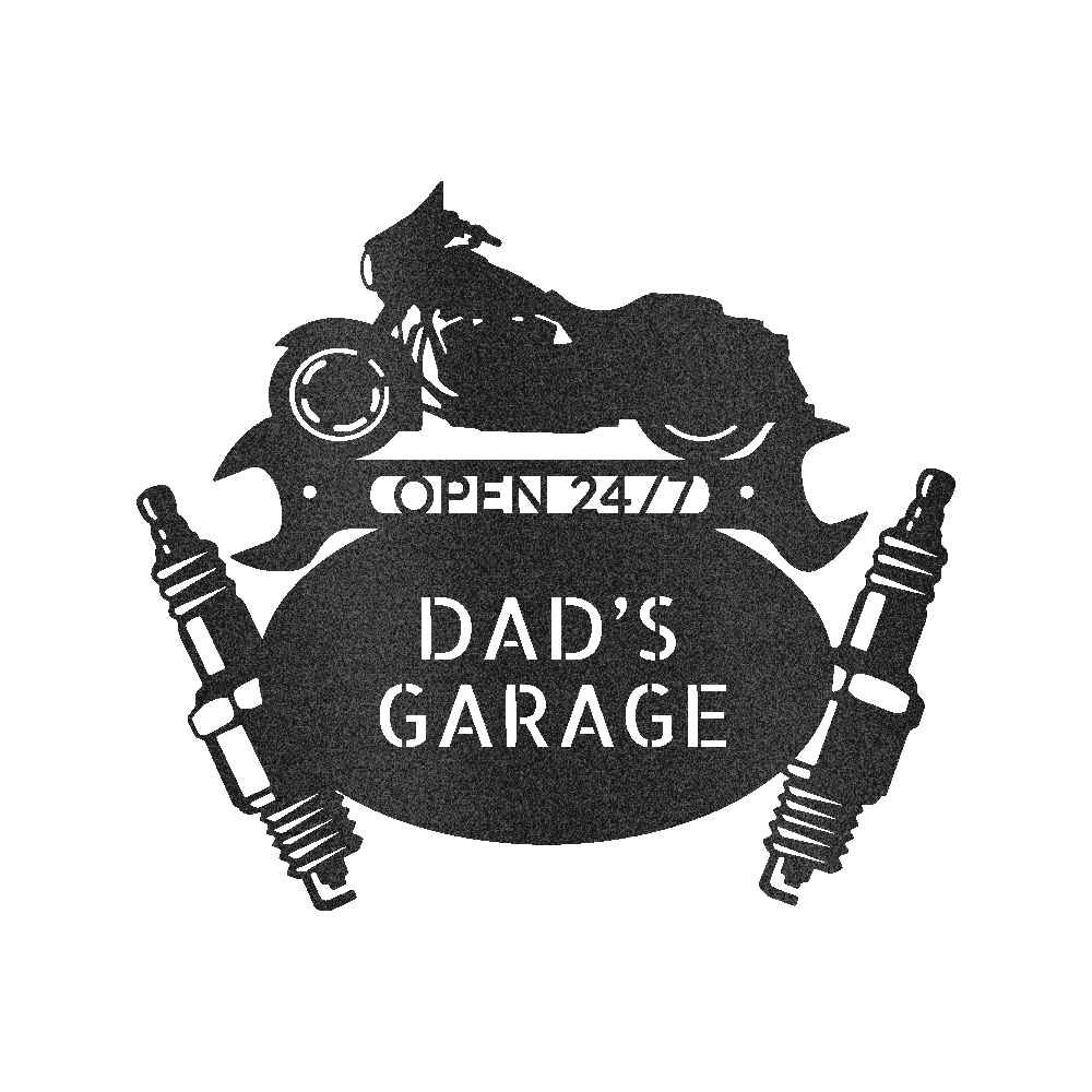 Dad Garage Sign - Custom Metal Sign, Gift For Father, Christmas Gift