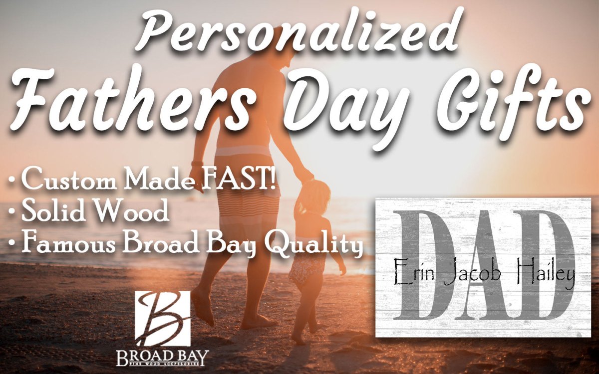 Personalized Dad Gift – Custom Wood Sign with Kids’ Names | Father’s Day Gift from Children | Handmade USA