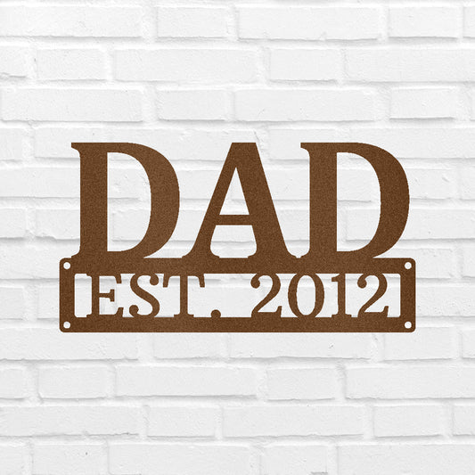 Dad Personalized Gifts - Custom Metal Sign