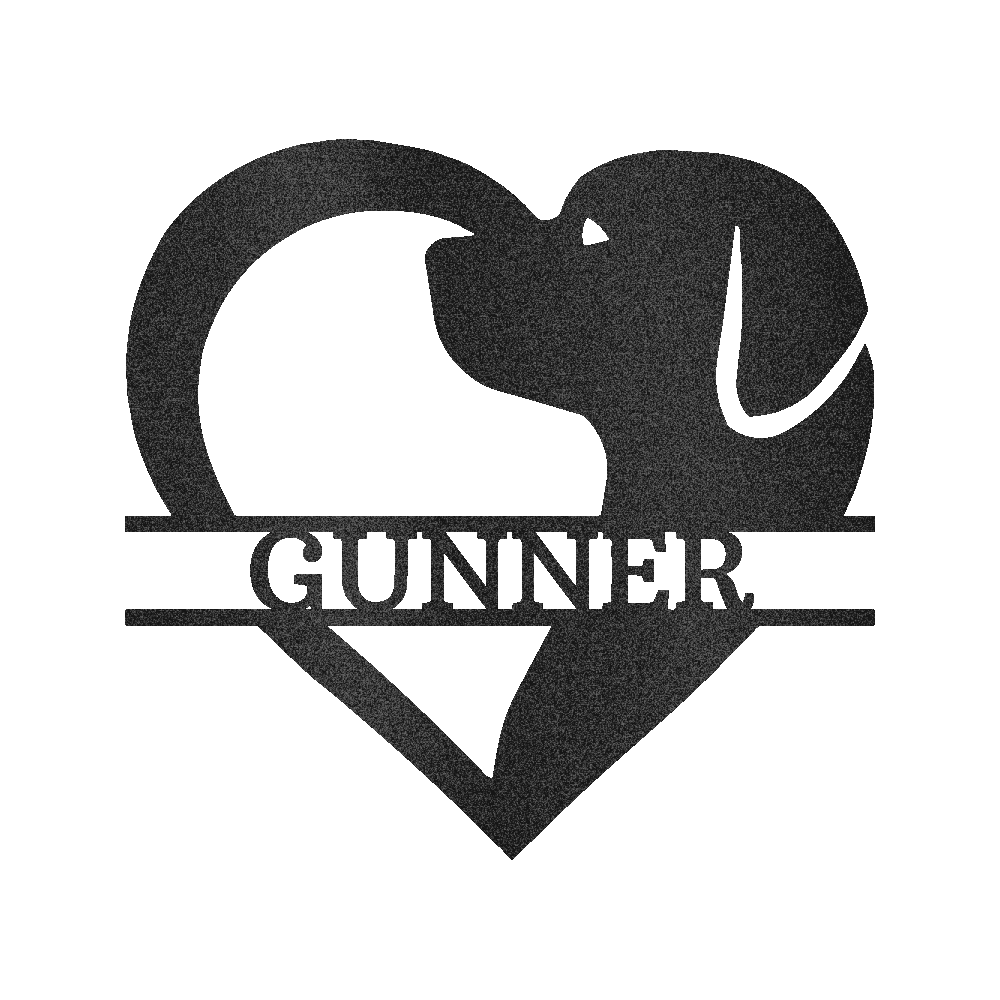 Dog Love Personalized Gifts - Custom Metal Sign