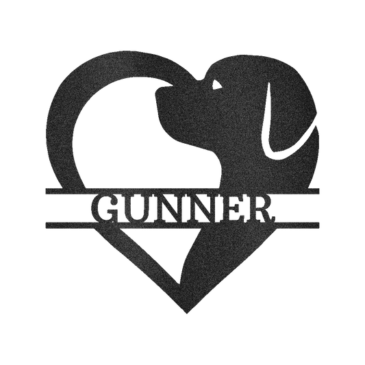 Dog Love Personalized Gifts - Custom Metal Sign