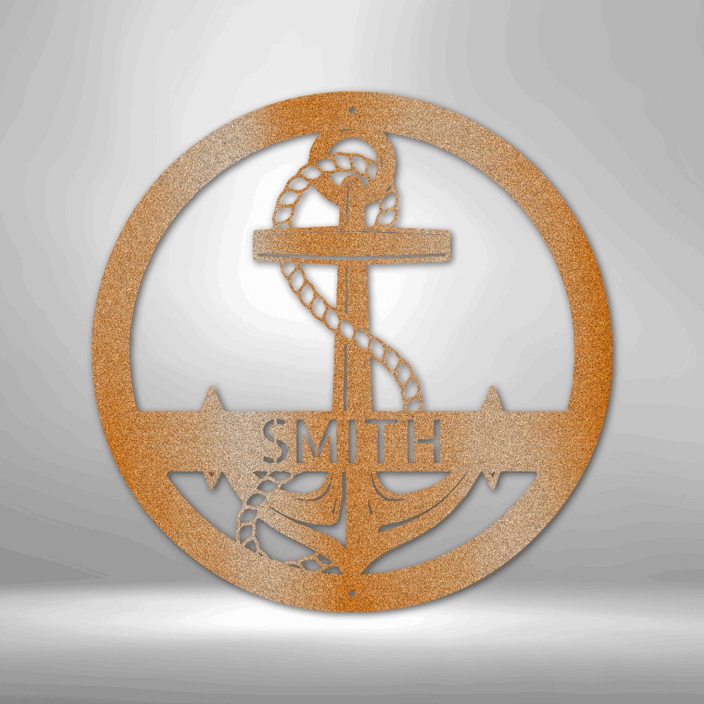 Elaborate Anchor Personalized Gifts - Custom Metal Sign