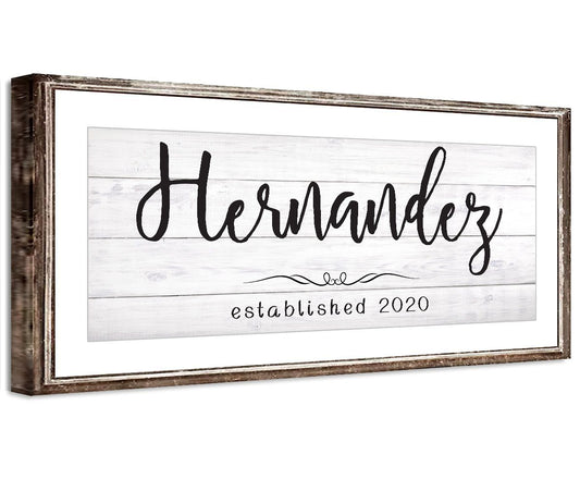 Personalized - Family Name - Canvas