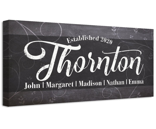 Personalized - Family Name - Canvas