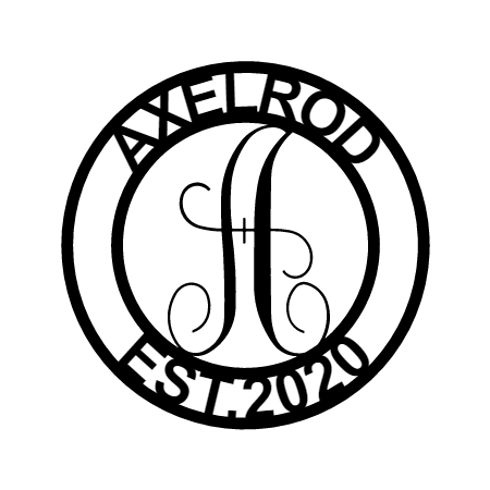 Family Name Personalized Gifts - Custom Metal Sign, Split Letter