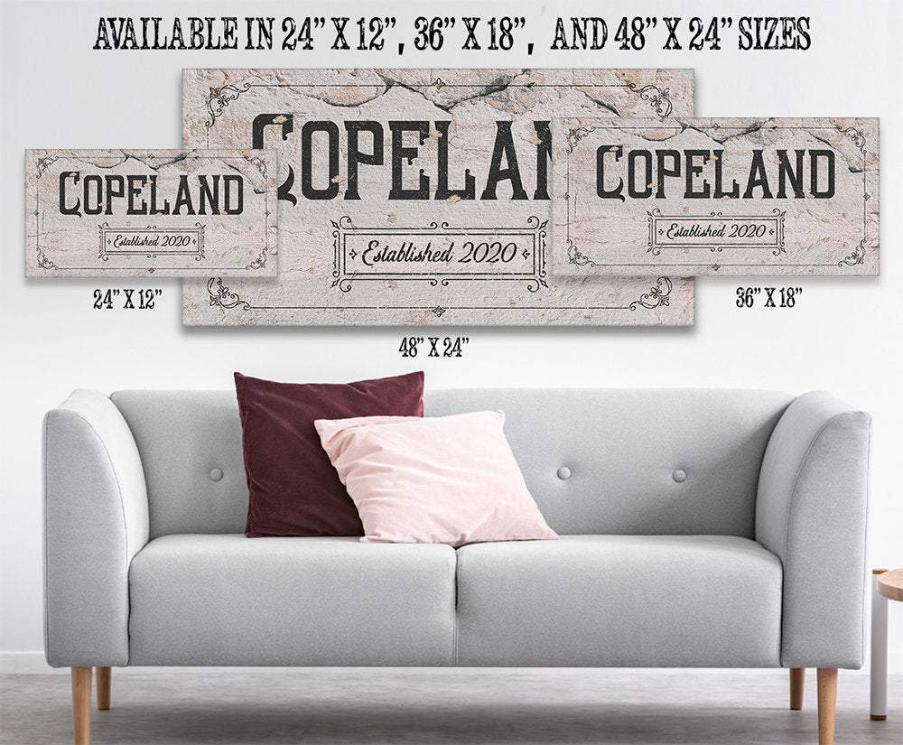 Personalized - Family Name - Canvas