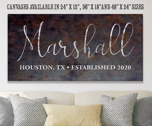 Personalized - Family Name - Canvas