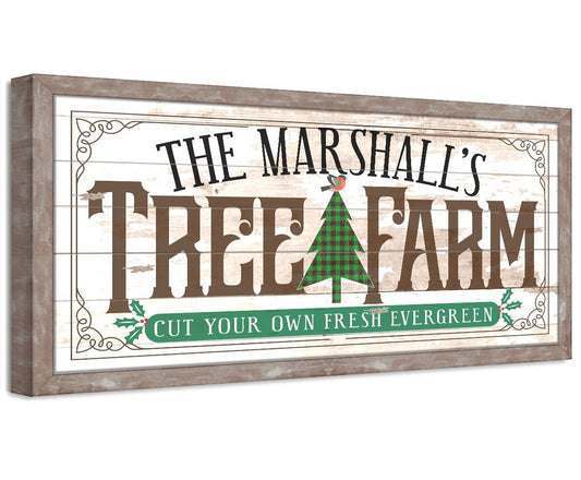 Personalized - Family Tree Farm - Canvas