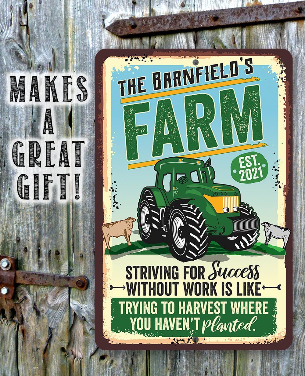 Personalized - Farm - Metal Sign