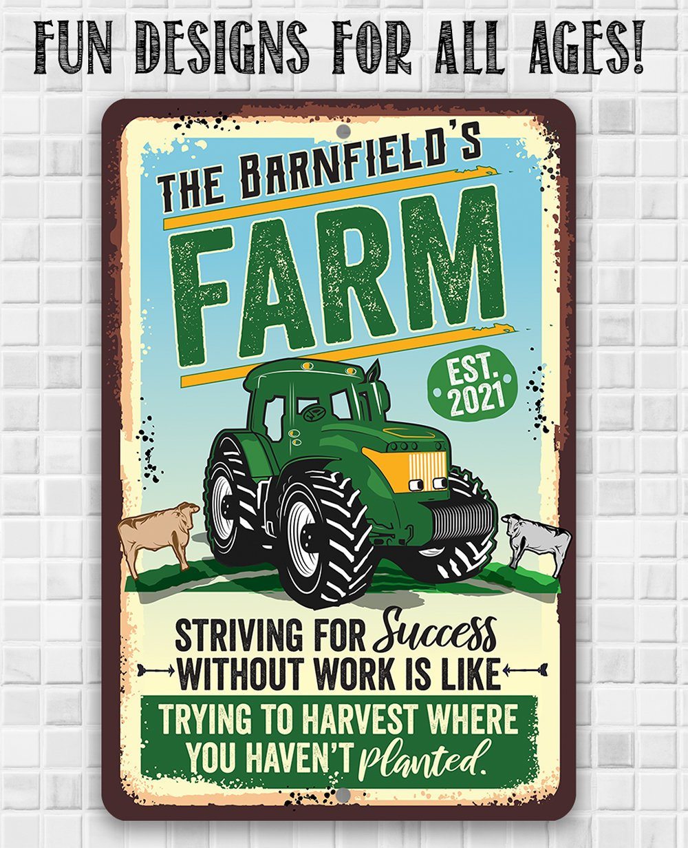 Personalized - Farm - Metal Sign