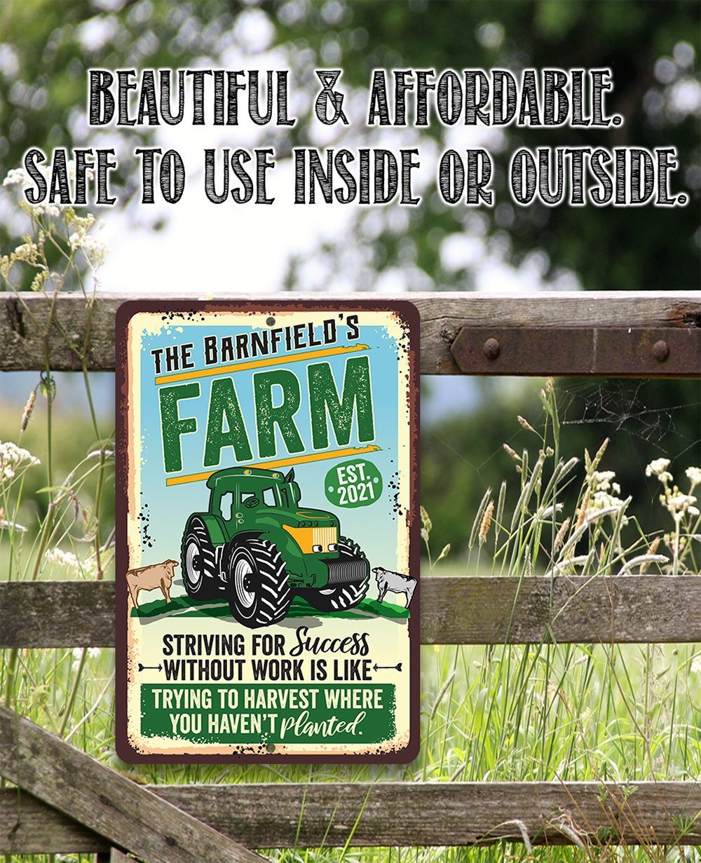 Personalized - Farm - Metal Sign