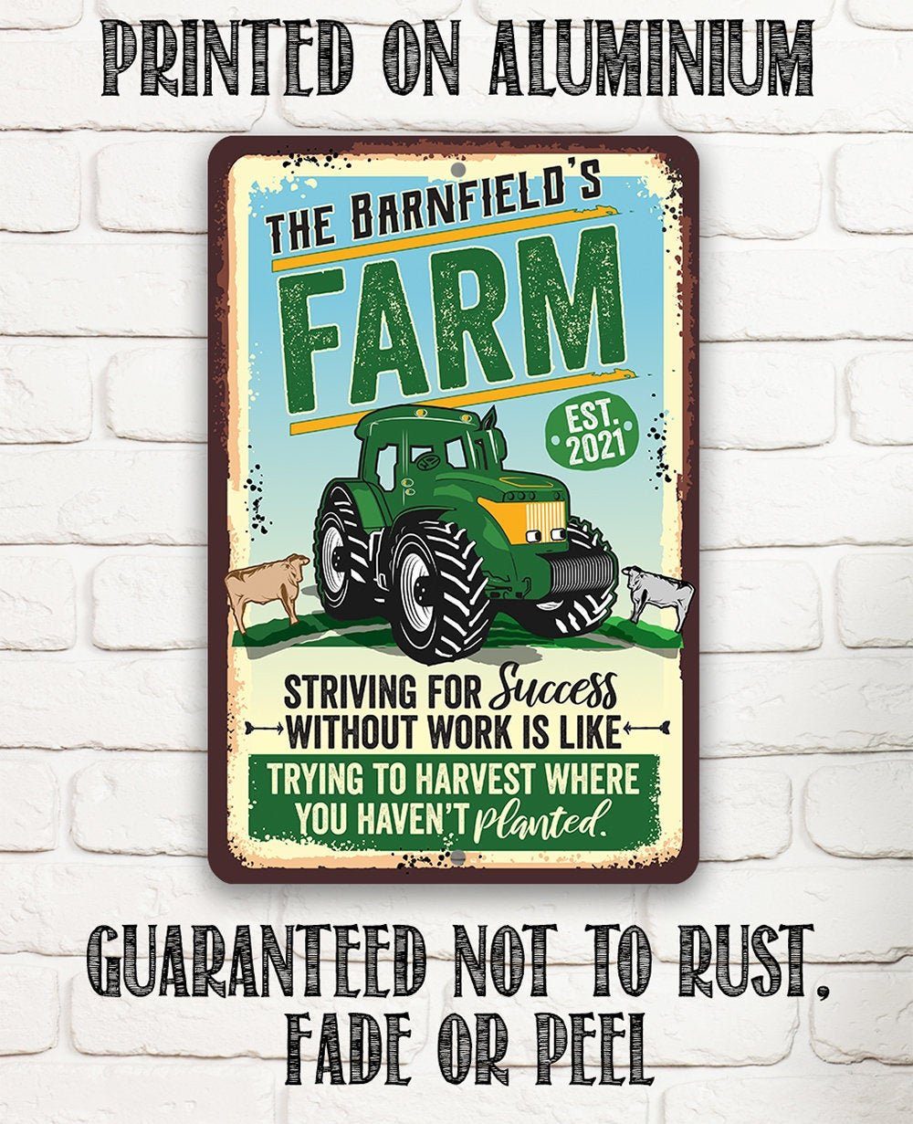 Personalized - Farm - Metal Sign