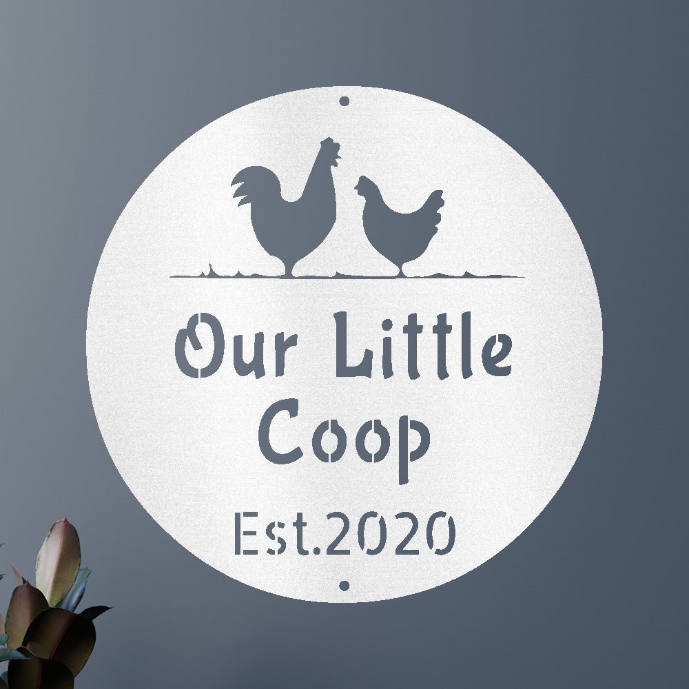 Farmer Chicken Coop Personalized Gifts - Custom Metal Sign