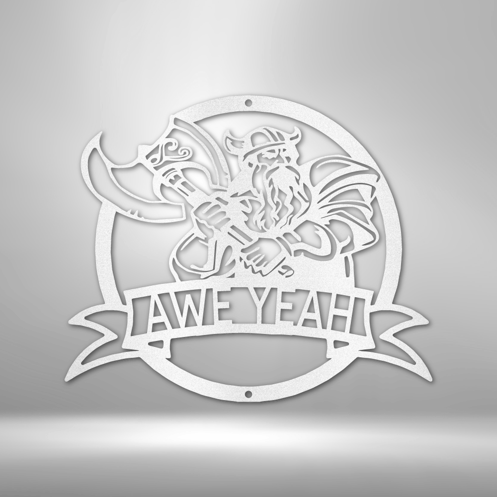 Fighting Viking Personalized Gifts - Custom Metal Sign