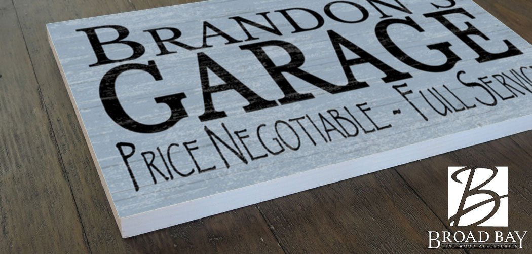 Personalized Garage Sign Man Cave Wooden Decoration