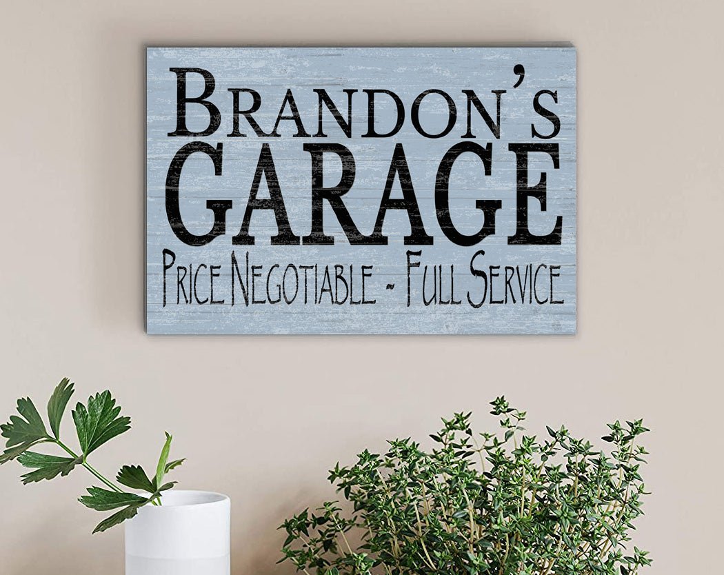 Personalized Garage Sign Man Cave Wooden Decoration