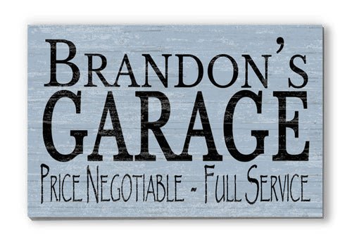 Personalized Garage Sign Man Cave Wooden Decoration
