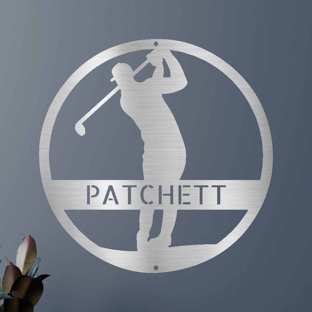 Golfer Personalized Gifts - Custom Metal Sign