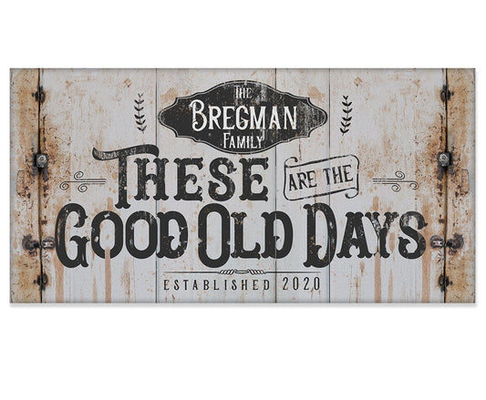Personalized - Good Old Days - Canvas