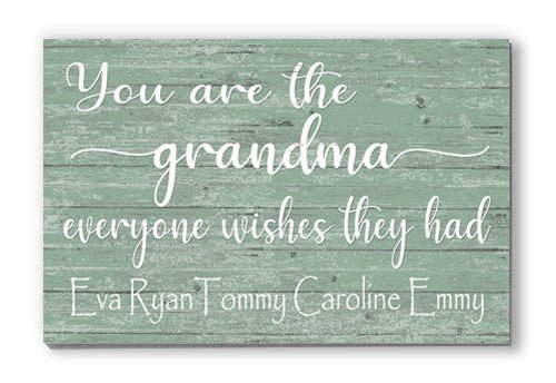 Personalized Grandma Gift Sign You Are The Grandma Everyone Wishes They Had