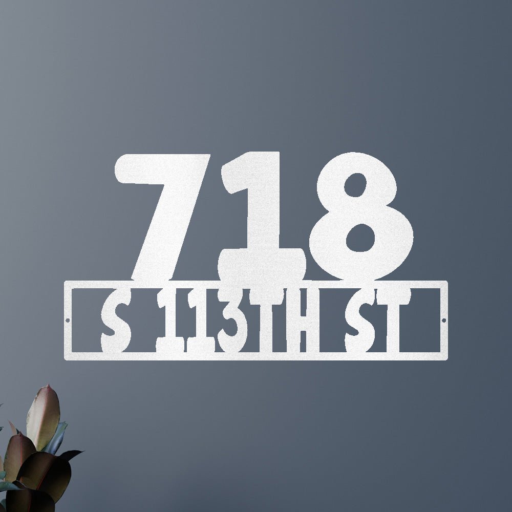 Home Address Personalized Gifts - Custom Metal Sign