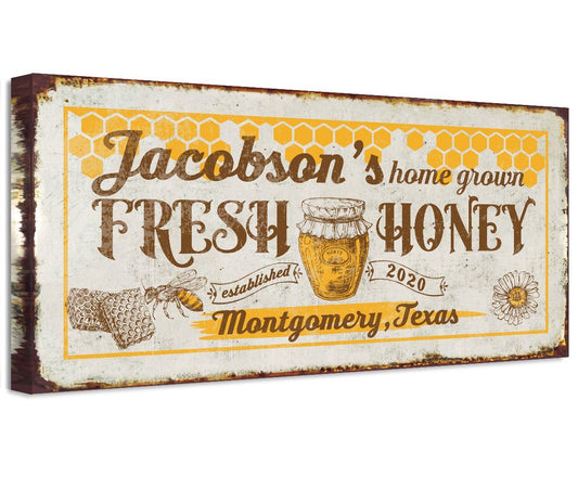 Personalized - Home Grown Honey - Canvas