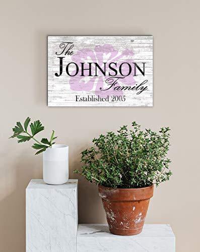 Personalized Home Sign Custom Hibiscus Wooden Decor for Beach House