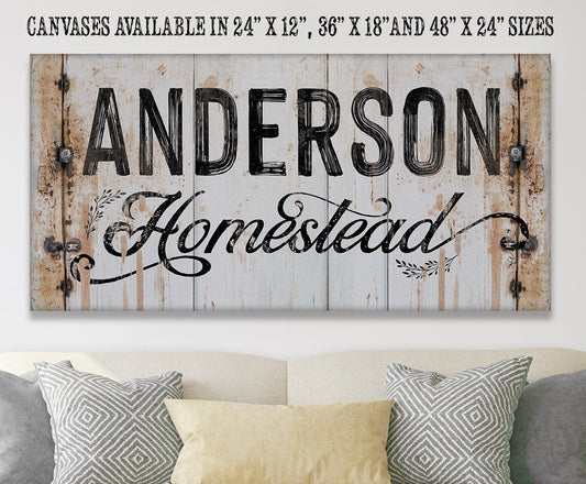 Personalized - Homestead - Canvas