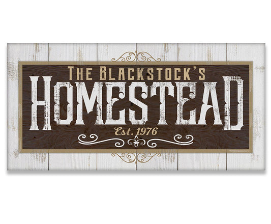 Personalized - Homestead - Canvas