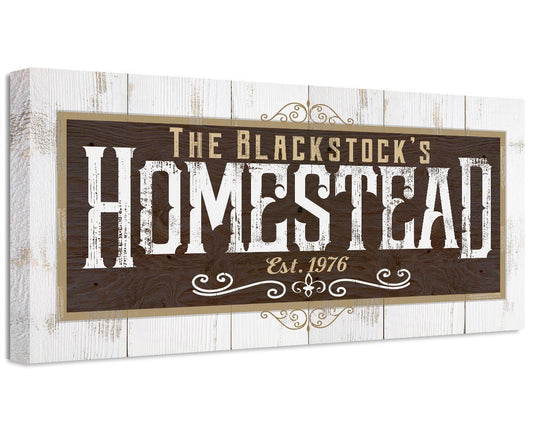 Personalized - Homestead - Canvas