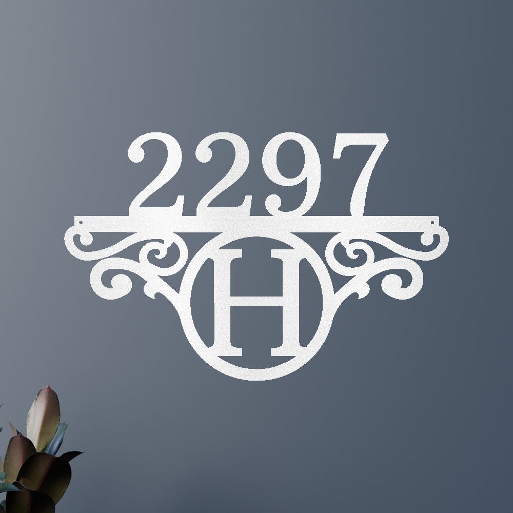 Initial Address Personalized Gifts - Custom Metal Sign