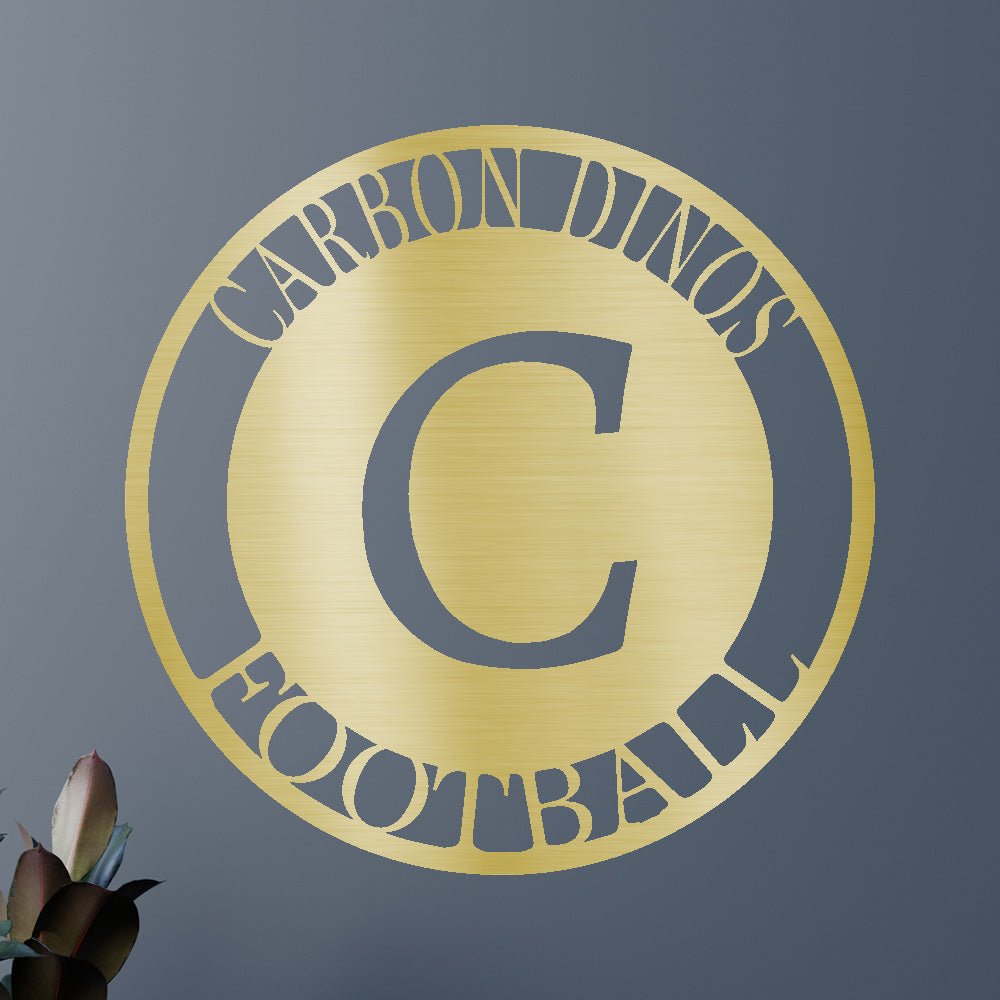 Initial Family Name Personalized Gifts - Custom Metal Sign