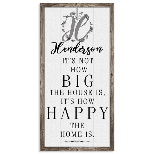 Personalized - It's Not How Big - Canvas