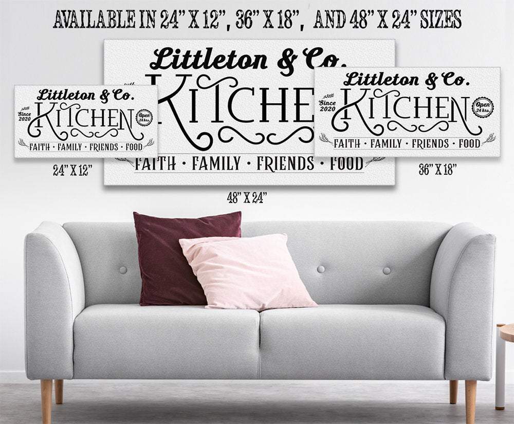 Personalized - Kitchen Faith Family - Canvas