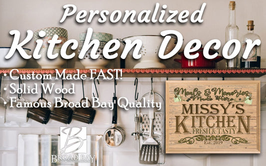 PERSONALIZED Kitchen Sign With Name for Great Cooks Mom Dad Grandma Grandpa