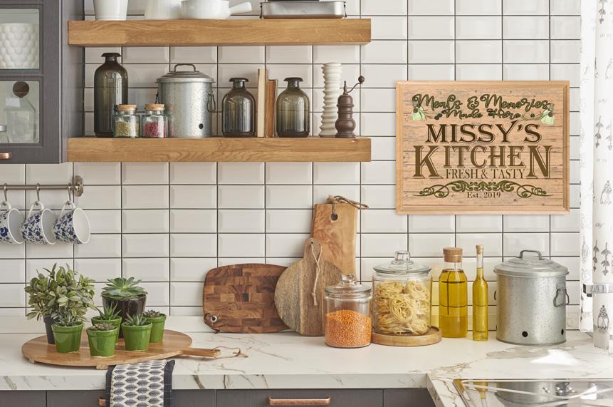 PERSONALIZED Kitchen Sign With Name for Great Cooks Mom Dad Grandma Grandpa