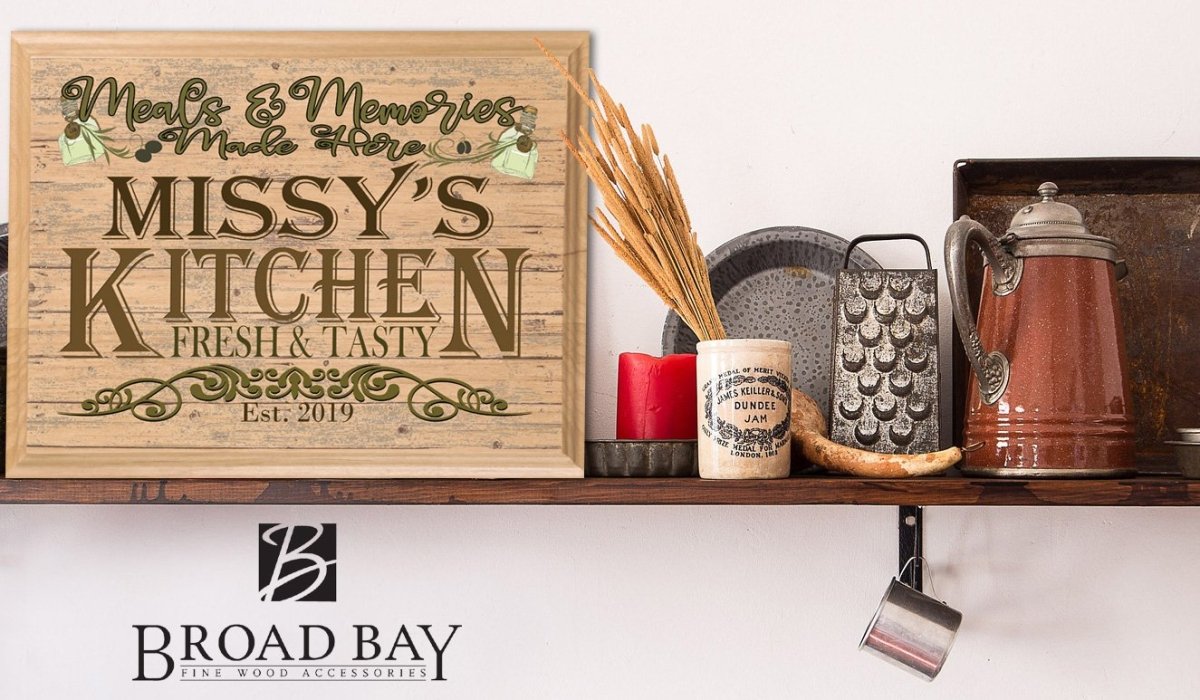 PERSONALIZED Kitchen Sign With Name for Great Cooks Mom Dad Grandma Grandpa