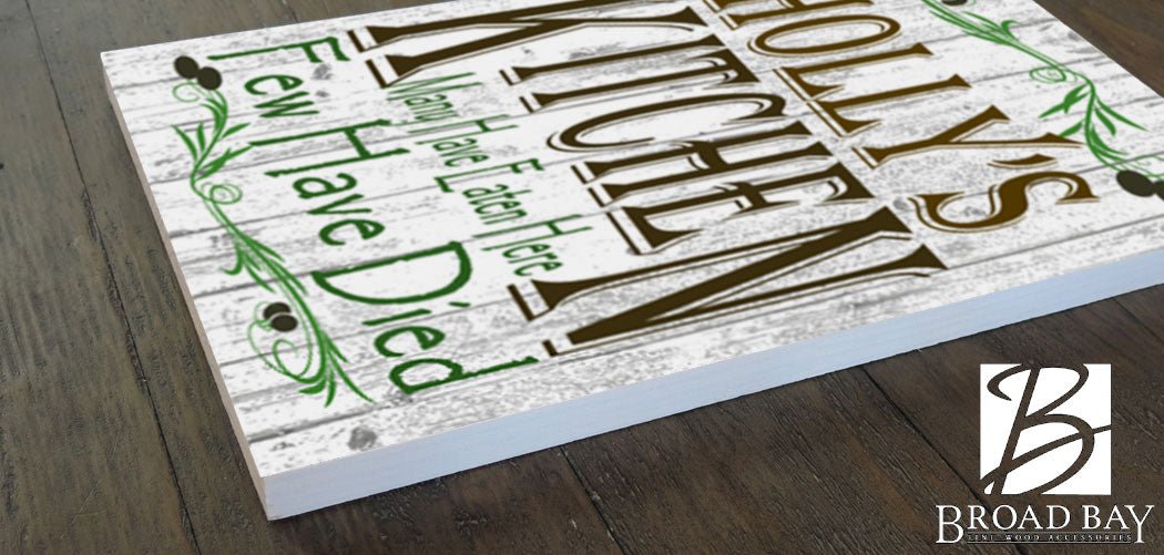 Personalized Kitchen Signs With Custom Name