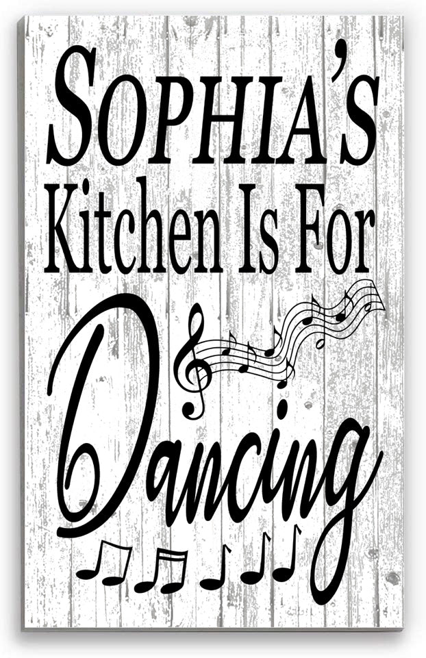 Personalized Kitchen Signs With Custom Name