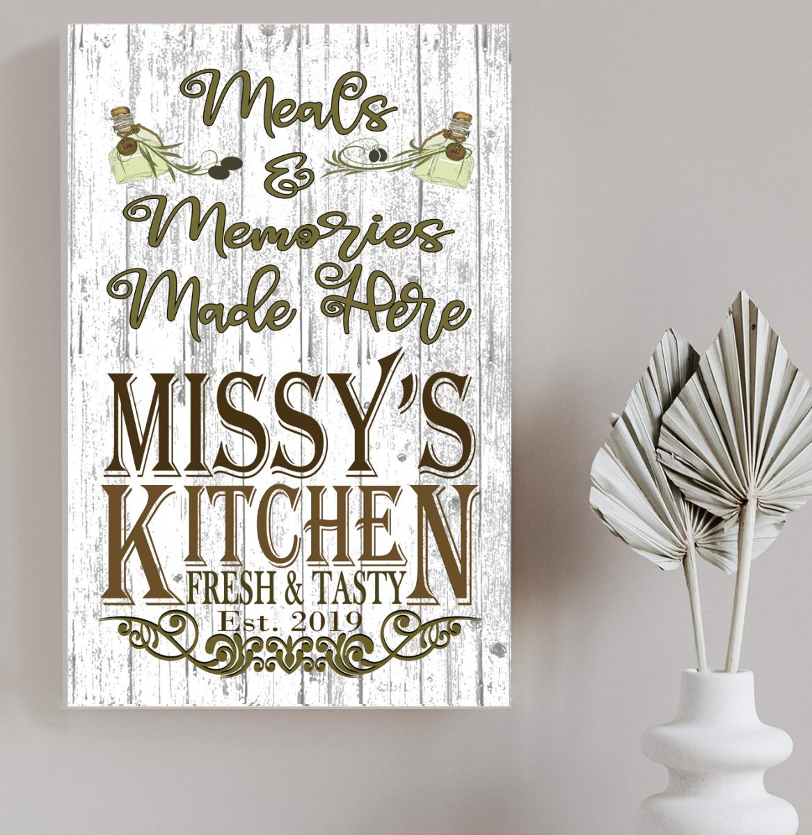 Personalized Kitchen Signs With Custom Name