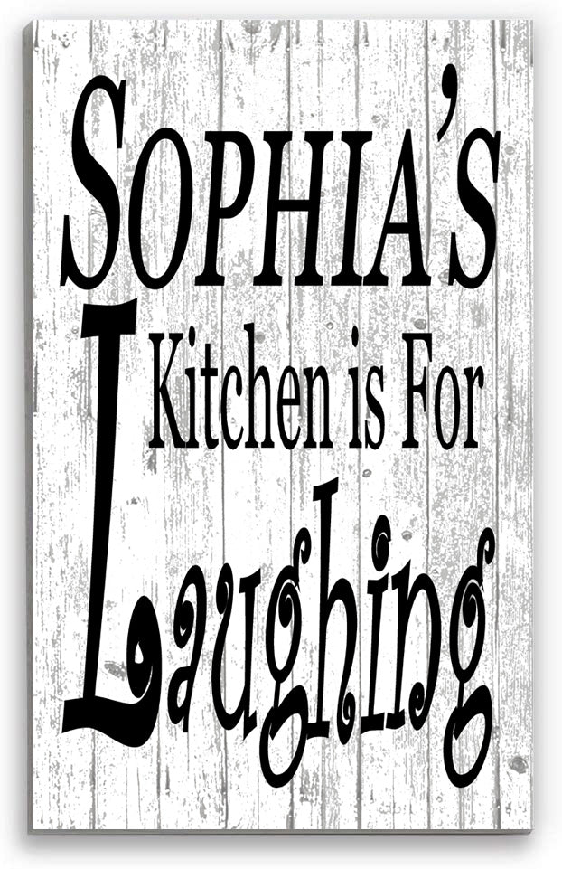 Personalized Kitchen Signs With Custom Name