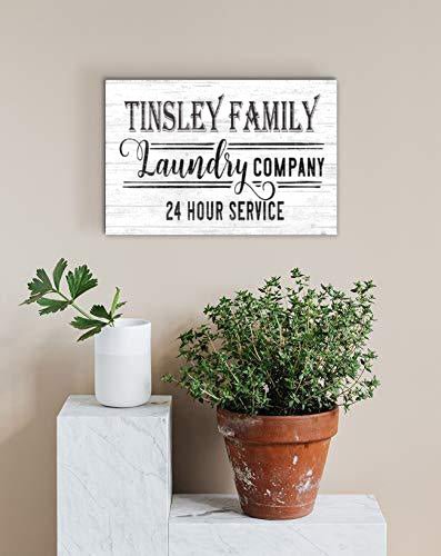 Personalized Laundry Room Sign Custom Farmhouse Style Décor