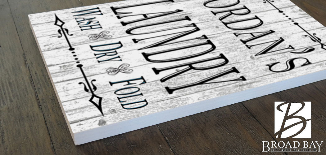 Personalized Laundry Room Signs Wash Dry Fold