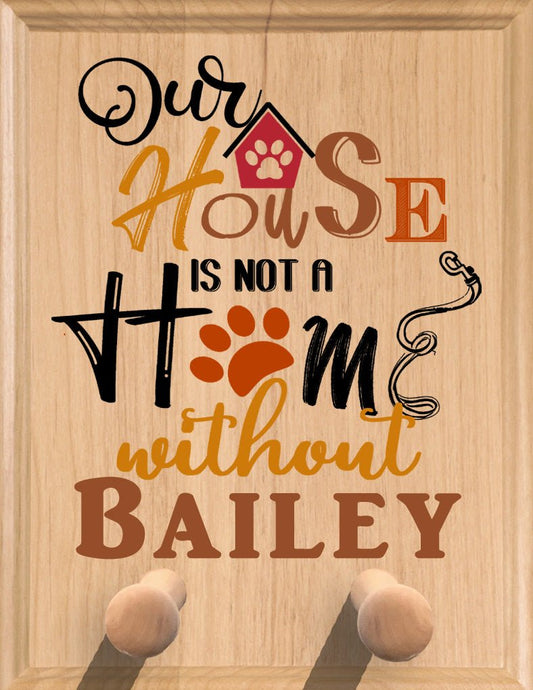 Personalized Leash Holder Sign -