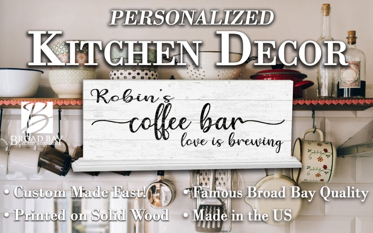 Personalized Love Is Brewing Coffee Bar Sign Coffee Bar Sign
