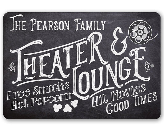 Personalized - Theater and Lounge - Metal Sign